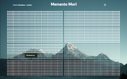 Memento Mori New Tab screenshot 1