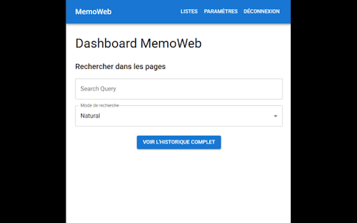MemoWeb screenshot 1
