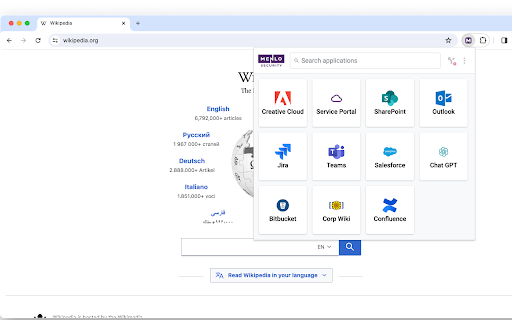 Menlo Secure Application Access screenshot 1