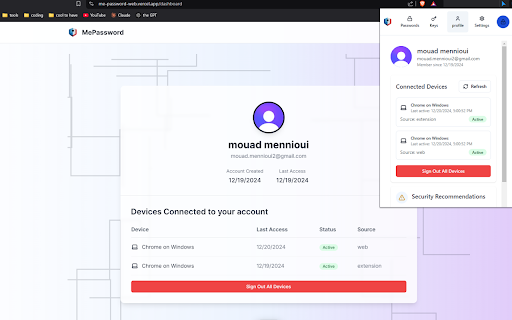 MePassword screenshot 1