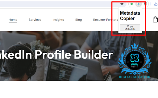 Metadata Copier screenshot 1