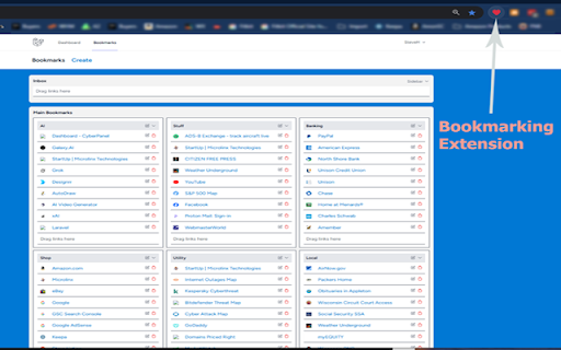 Microlinx Bookmark Extension screenshot 1