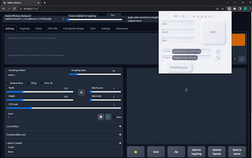 MIDIMapper screenshot 1