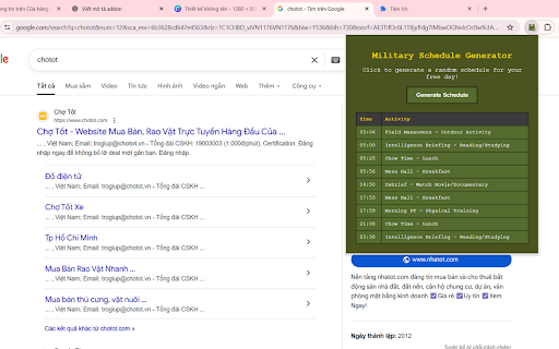 Military Schedule Generator screenshot 1