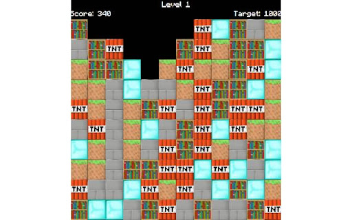 Minecraft Block Fall Html5 screenshot 1