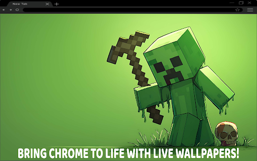 Minecraft Creeper Classic Style Live Wallpaper screenshot 1