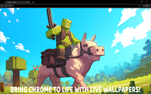 Minecraft Shrek Riding Pig Live Wallpaper screenshot 1