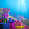Minecraft underwater reef (Live Wallpaper) logo