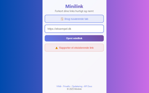 Minilink Extension screenshot 1