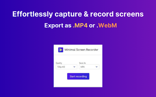 Minimal Screen Recorder - Free screenshot 1
