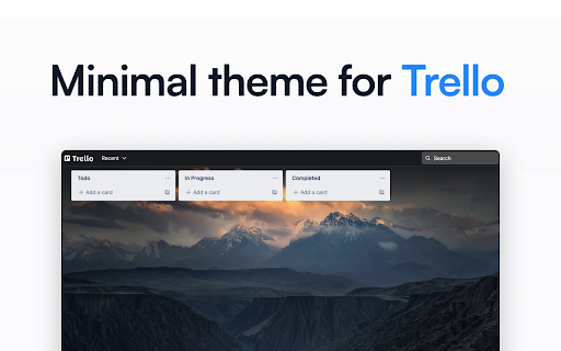 Minimal Trello screenshot 1