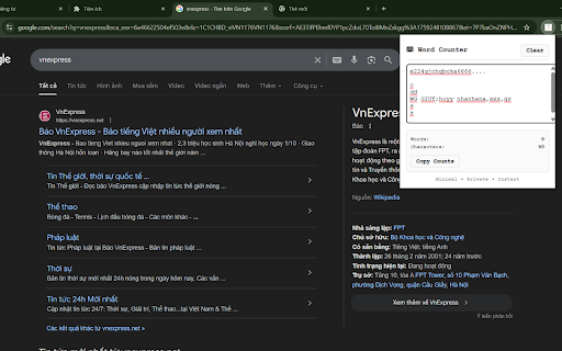 Minimal Word Counter screenshot 1