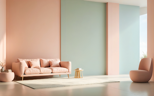 Minimalist Pastel Living Room screenshot 1
