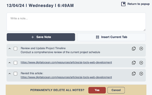 Minimalist To Do List, Clipboard and Notepad screenshot 1