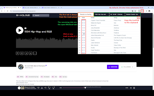 Mixcloud (with) Tracklist screenshot 1