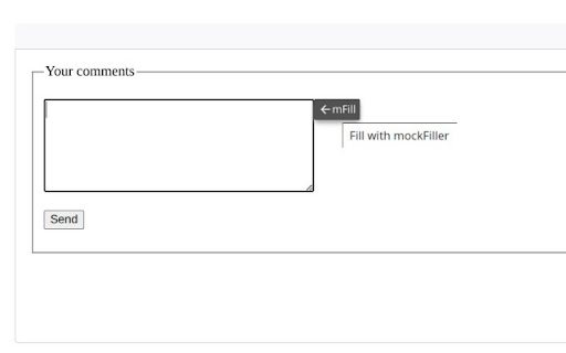 mockFiller screenshot 1