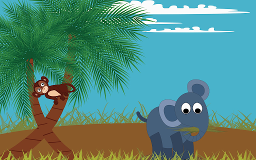 Monkey and elephant screenshot 1