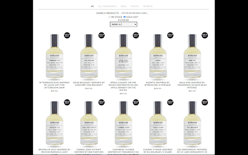 Montagne Parfums Search screenshot 1