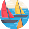Morning Sail on Misty Lake logo