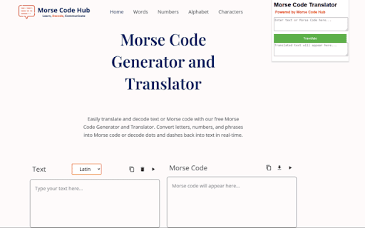 Morse Code Translator screenshot 1
