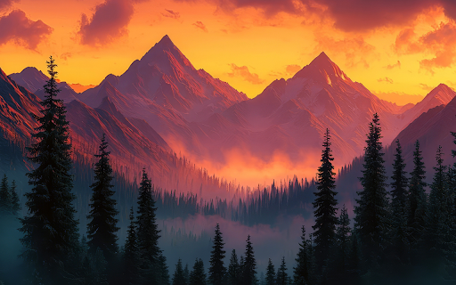 Mountain landscape Wallpaper screenshot 1