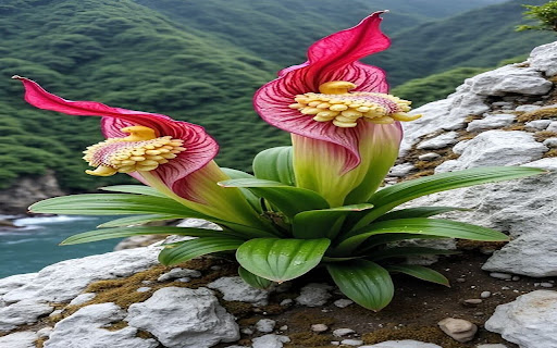 mountain taro flower wallpaper screenshot 1