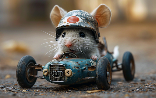 Mouse racing car screenshot 1