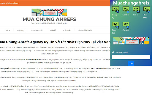 Mua Chung Ahrefs screenshot 1