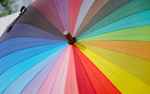 Multi-colored umbrella screenshot 1