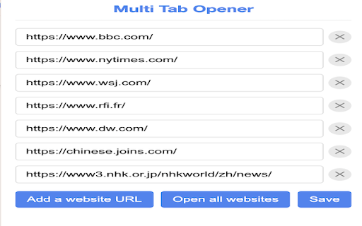 Multi Tab Opener screenshot 1