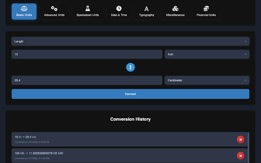 Multi-Unit Converter screenshot 1