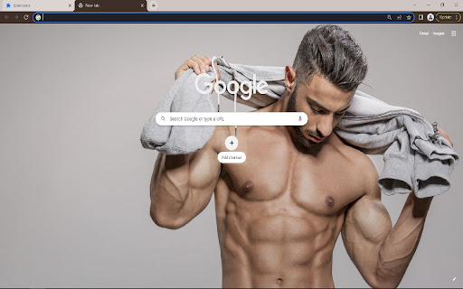 Muscle Man Browser Theme screenshot 1