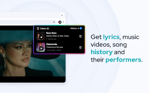 Music Identifier - Find any song from browser screenshot 1