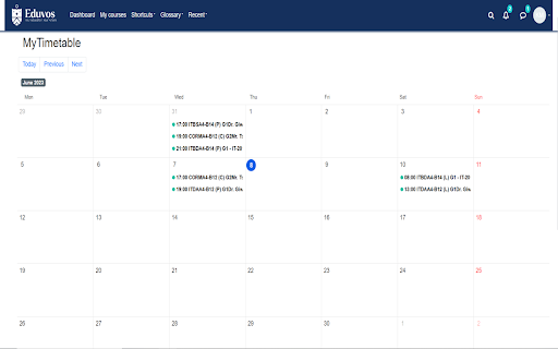 MyLMS Timetable Plus screenshot 1