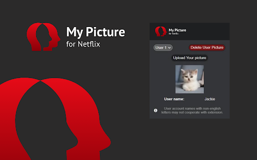 MyPicture for Netflix: custom profile picture screenshot 1