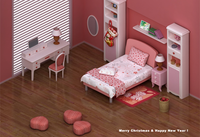 MyRedroom-NewYear(3D) screenshot 1
