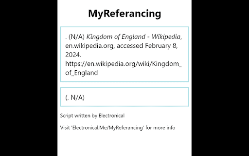MyReferancing screenshot 1