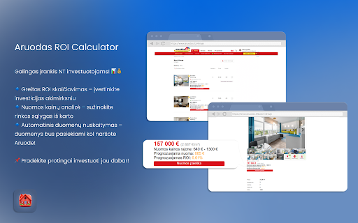 Nekilnojamojo Turto Skelbimų ROI (Real Estate Listing ROI) screenshot 1
