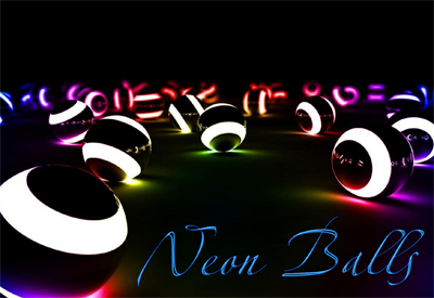 Neon Balls Theme screenshot 1