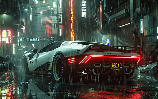 Neon Car Wallpaper screenshot 1