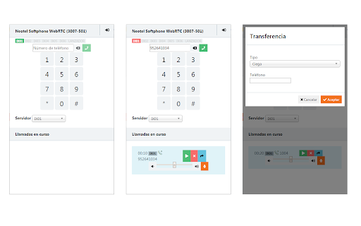 Neotel Softphone WebRTC screenshot 1