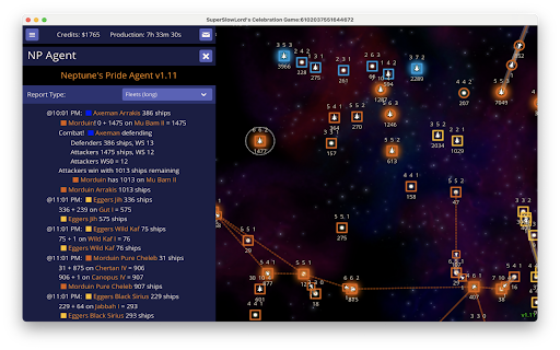 Neptune's Pride Agent screenshot 1