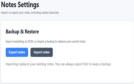 Nested Notes screenshot 1