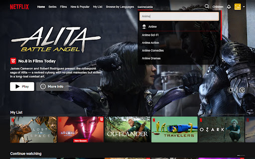 Netflix Genre Genie screenshot 1