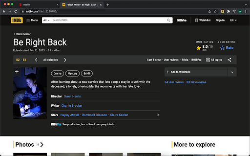 Netflix IMDB screenshot 1