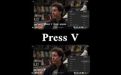 Netflix Subtitle Toggle screenshot 1