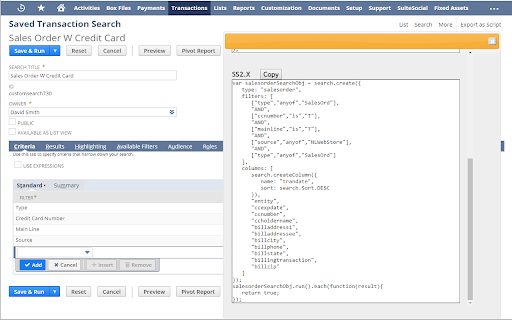 NetSuite: Saved Search and Dataset Export screenshot 1