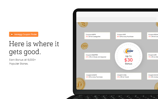 Newegg Coupon Finder - Find the best coupons for Newegg screenshot 1