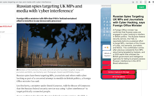 News summary screenshot 1