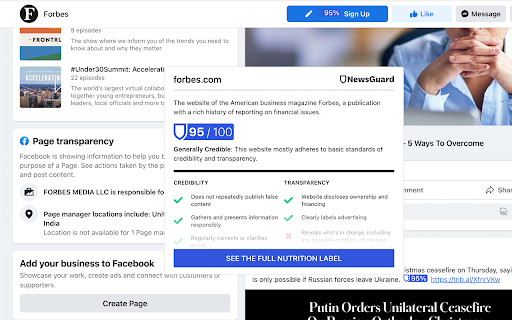 NewsGuard screenshot 1